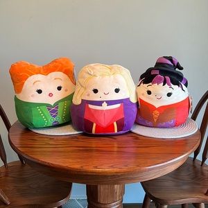 Set of 12” Hocus Pocus Squishmallows Winifred, Mary, Sarah